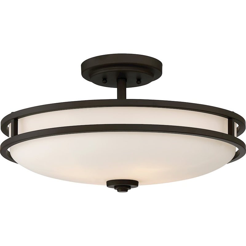 Quoizel Cadet 4 Light Semi-Flush Mount, Large, Old Bronze