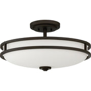 Quoizel Cadet 4 Light Semi-Flush Mount, Large, Old Bronze