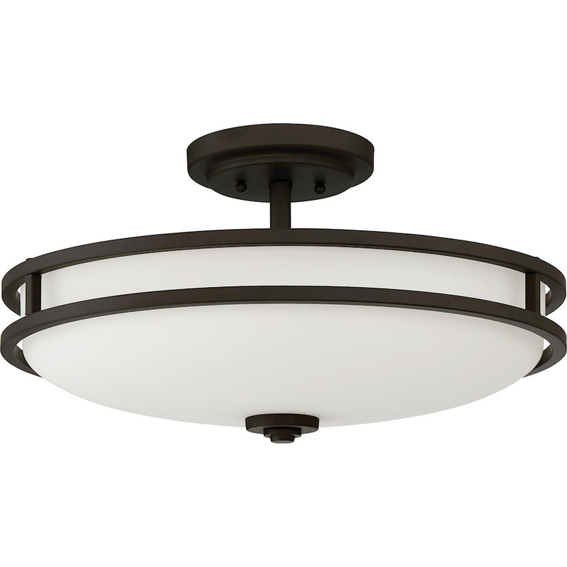 Quoizel Cadet 4 Light Semi-Flush Mount, Large, Old Bronze