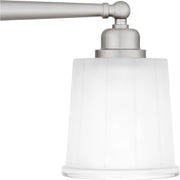 Quoizel Cecilia 24in 3-Light Vanity Light | Traditional Brushed Nickel and Clear Sandblasted Glass | Bathroom Vanity | Model CEC8624BN