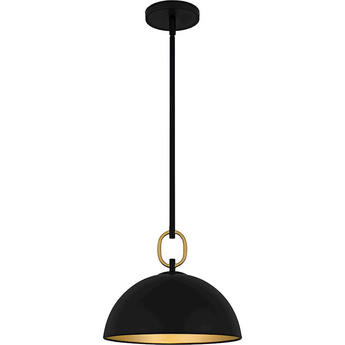 Quoizel Cleo 1Light Pendant, Matte Black/Metal - CEO1812MBK