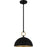 Quoizel Cleo 1Light Pendant, Matte Black/Metal