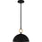 Quoizel Cleo 1Light Pendant, Matte Black/Metal