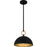 Quoizel Cleo 1Light Pendant, Matte Black/Metal