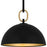 Quoizel Cleo 1Light Pendant, Matte Black/Metal