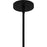 Quoizel Cleo 1Light Pendant, Matte Black/Metal