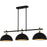 Quoizel Cleo 3Light Island Light, Matte Black/Metal - CEO344MBK