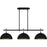 Quoizel Cleo 3Light Island Light, Matte Black/Metal