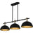 Quoizel Cleo 3Light Island Light, Matte Black/Metal