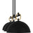 Quoizel Cleo 3Light Island Light, Matte Black/Metal