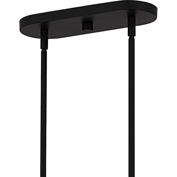 Quoizel Cleo 3Light Island Light, Matte Black/Metal