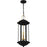 Quoizel Crestfield 3Light Mini Pendant, Matte Black/Clear Glass