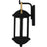 Quoizel Crestfield 1Light Outdoor Lantern, Matte Black/Clear Glass