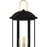 Quoizel Crestfield 3Lt 28" Outdoor Lantern, Black/Clear