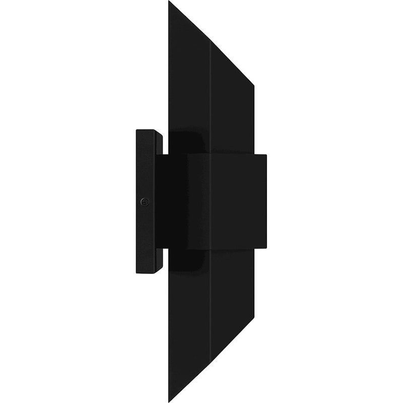 Quoizel Chasm Outdoor Lantern, Matte Black Gold