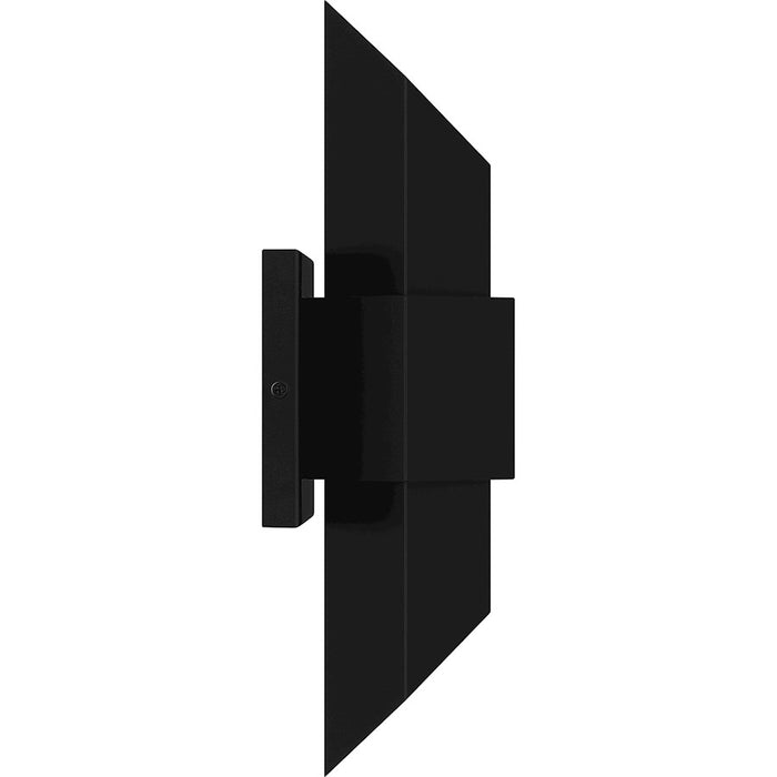 Quoizel Chasm Outdoor Lantern, Matte Black Gold