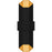 Quoizel Chasm Outdoor Lantern, Matte Black Gold