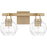 Quoizel Celina 2Light Bath Light, Bronze Gold/Clear Faceted Glass - CIA8616BGD