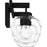 Quoizel Celina 2Light Bath Light, Matte Black/Clear Faceted Glass