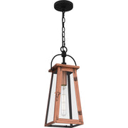 Quoizel Carolina 20in 1-Light Outdoor Hanging Lantern | Traditional Aged Copper and Clear Glass | Front Porch & Entryway | Model CLN1907AC