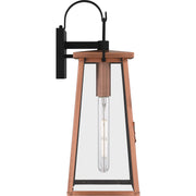 Quoizel Carolina 19in 1-Light Outdoor Wall Lantern | Traditional Aged Copper and Clear Glass | Front Door & Porch Sconce | Model CLN8407AC