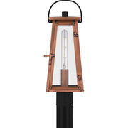 Quoizel Carolina 7in 1-Light Outdoor Wall Lantern | Traditional Aged Copper and Clear Glass | Front Porch & Entryway | Model CLN9007AC