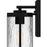 Quoizel Culpo 1 Light Outdoor Lantern, Matte Black/Clear Water