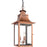 Quoizel Chalmers 3 Light Mini Pendant, Aged Copper/Clear