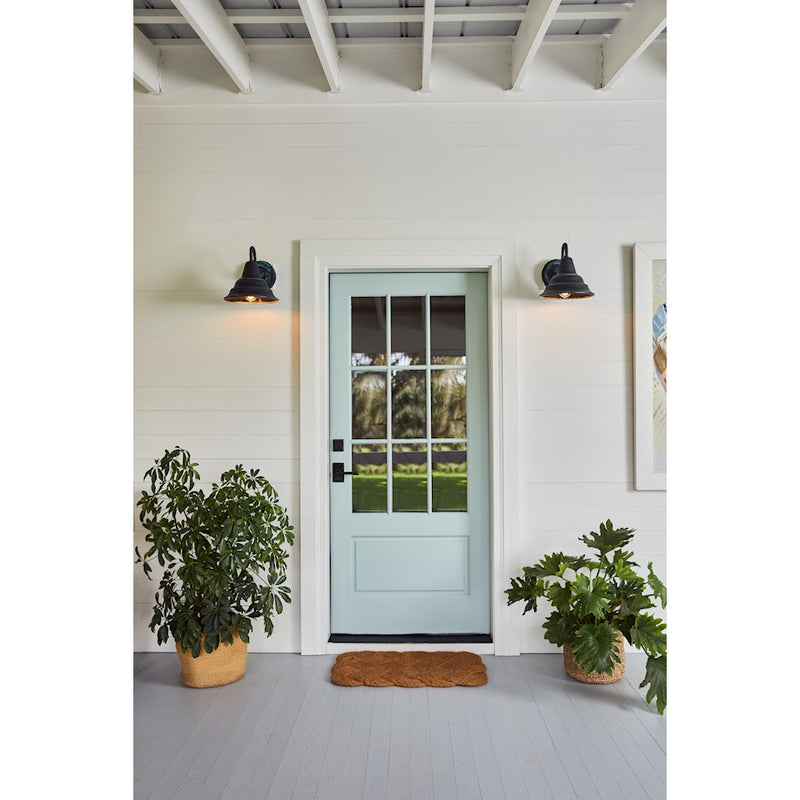 Quoizel Carmel 1 Light Small Outdoor Wall Lantern, Aged Verde