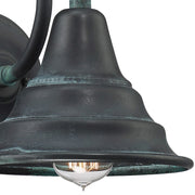 Quoizel Carmel 1 Light Small Outdoor Wall Lantern, Aged Verde