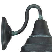 Quoizel Carmel 1 Light Small Outdoor Wall Lantern, Aged Verde