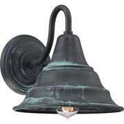 Quoizel Carmel 1 Light Large Outdoor Wall Lantern, Aged Verde