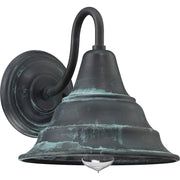 Quoizel Carmel 1 Light Large Outdoor Wall Lantern, Aged Verde