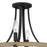 Quoizel Colombes 4 Light Semi-Flush Mount, Grey Ash