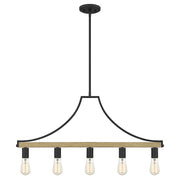 Quoizel Colombes 5 Light 19" Chandelier, Grey Ash