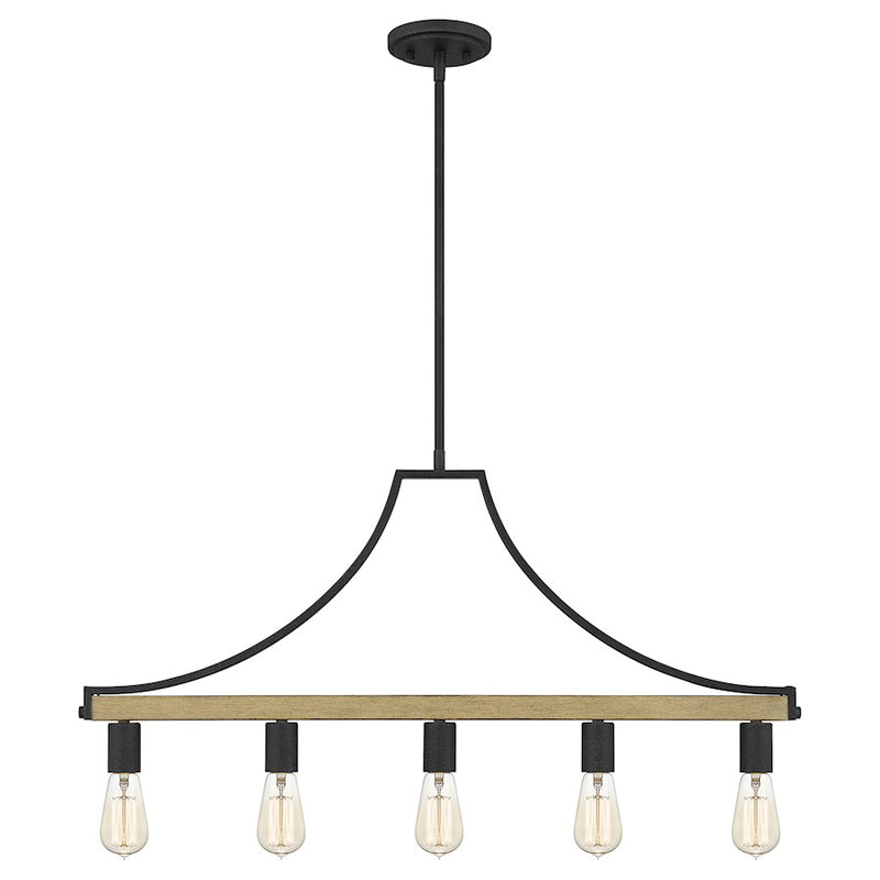 Quoizel Colombes 5 Light 19" Chandelier, Grey Ash