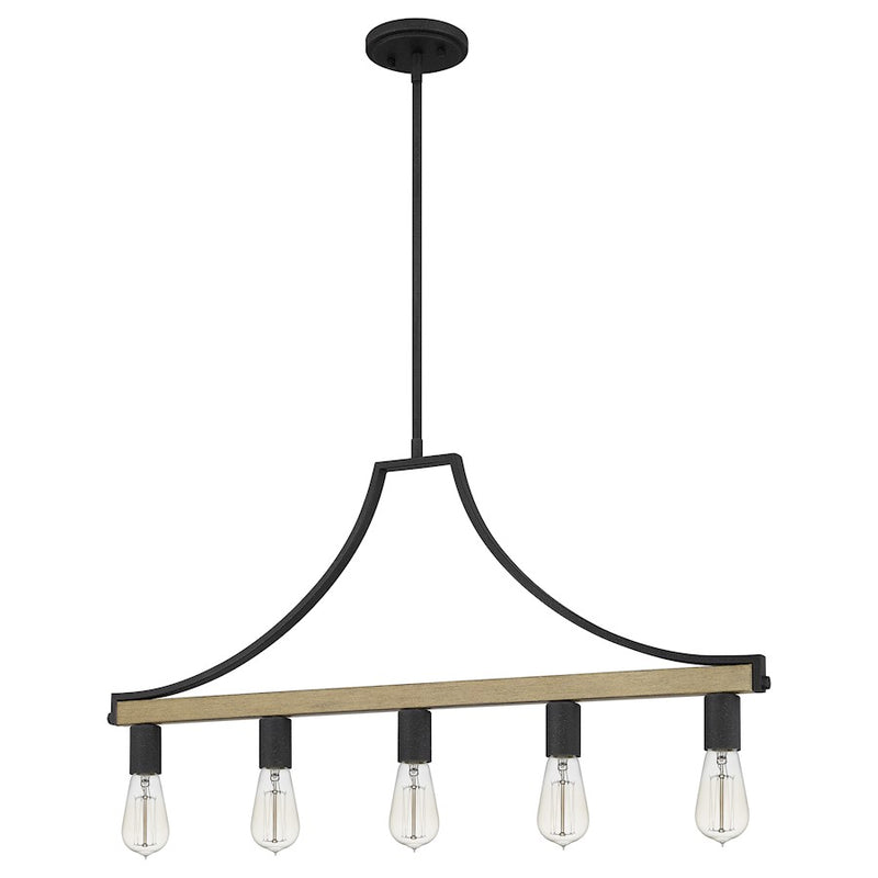 Quoizel Colombes 5 Light 19" Chandelier, Grey Ash