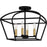 Quoizel Concho Bay 4 Light Semi-Flush Mount, Matte Black