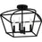 Quoizel Concho Bay 4 Light Semi-Flush Mount, Matte Black