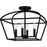 Quoizel Concho Bay 4 Light Semi-Flush Mount, Matte Black