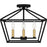 Quoizel Concho Bay 4 Light Semi-Flush Mount, Matte Black
