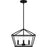 Quoizel Concho Bay 4 Light Pendant, Matte Black