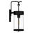 Quoizel Corbin 1 Light Outdoor Lantern, Earth Black/Clear