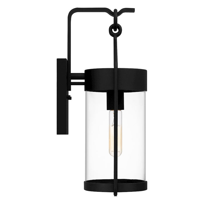 Quoizel Corbin 1 Light Outdoor Lantern, Earth Black/Clear