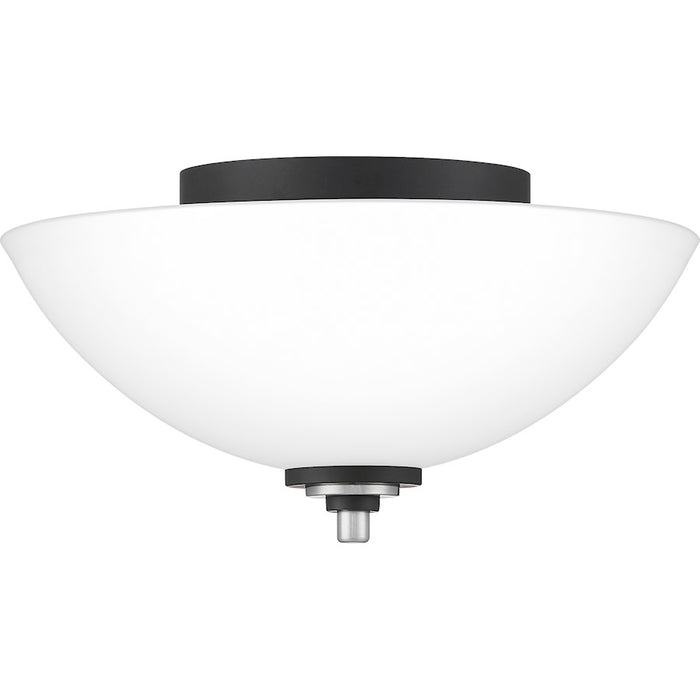 Quoizel Conrad 2 Light Flush Mount, Brushed Nickel