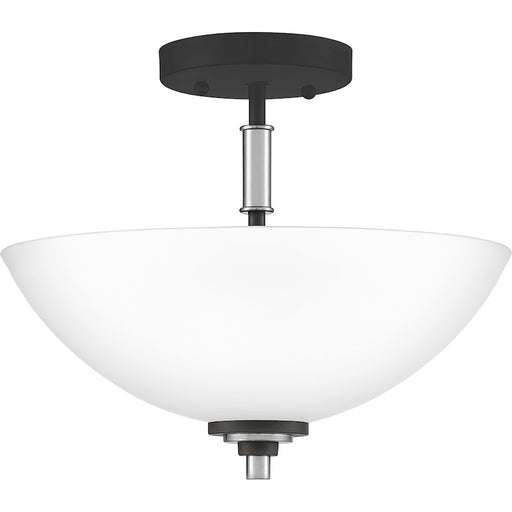 Quoizel Conrad 2 Light Semi-Flush Mount, Brushed Nickel