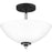 Quoizel Conrad 2 Light Semi-Flush Mount, Brushed Nickel