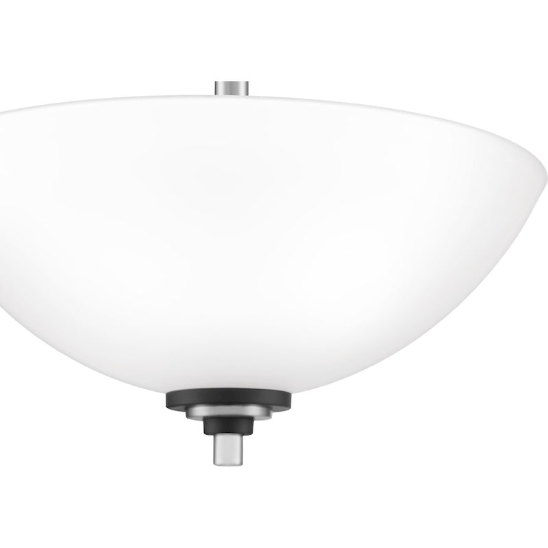 Quoizel Conrad 2 Light Semi-Flush Mount, Brushed Nickel