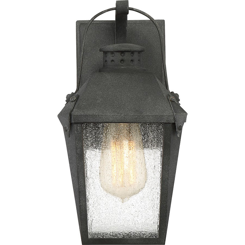 Quoizel Carriage 1 Lt 100W Outdoor Wall Lantern, Sm, Mottled Black