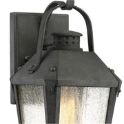 Quoizel Carriage 1 Lt 100W Outdoor Wall Lantern, Sm, Mottled Black